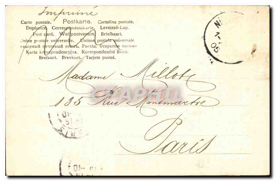 Allemagne CPA Nurnberg Gansemannchen — Back