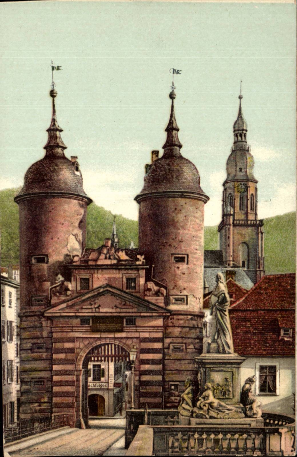Allemagne Heidelberg CPA Bruckentor