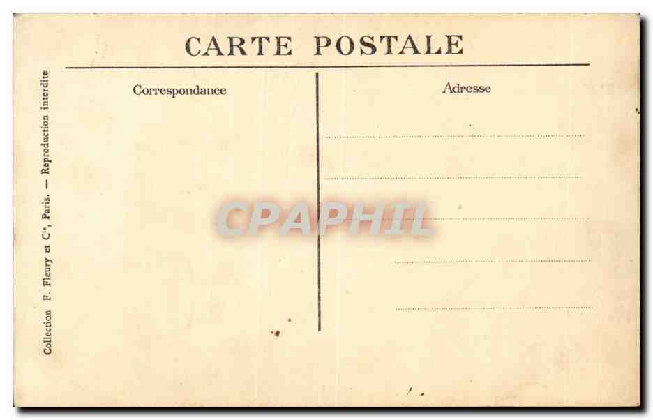 Musee du Louvre CPA La Joconde (Leonard de Vinci) volee le 22 aout 1911 (Francois 1er) — Verso