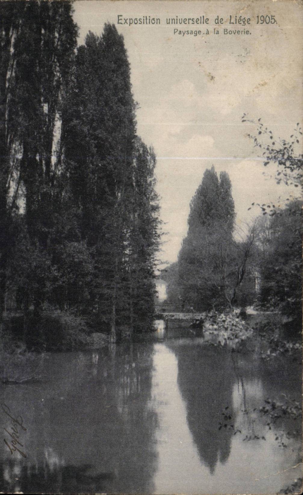 Belgie Belgique Liege CPA Exposition universelle 1905 Paysage a la Boverie