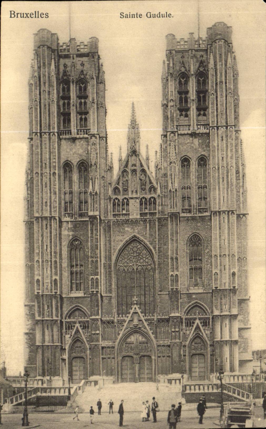 Belgie Belgique Bruxelles CPA Eglise Ste Gudule 