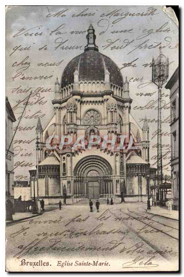 Belgie Belgique Bruxelles CPA Eglise Sainte Marie