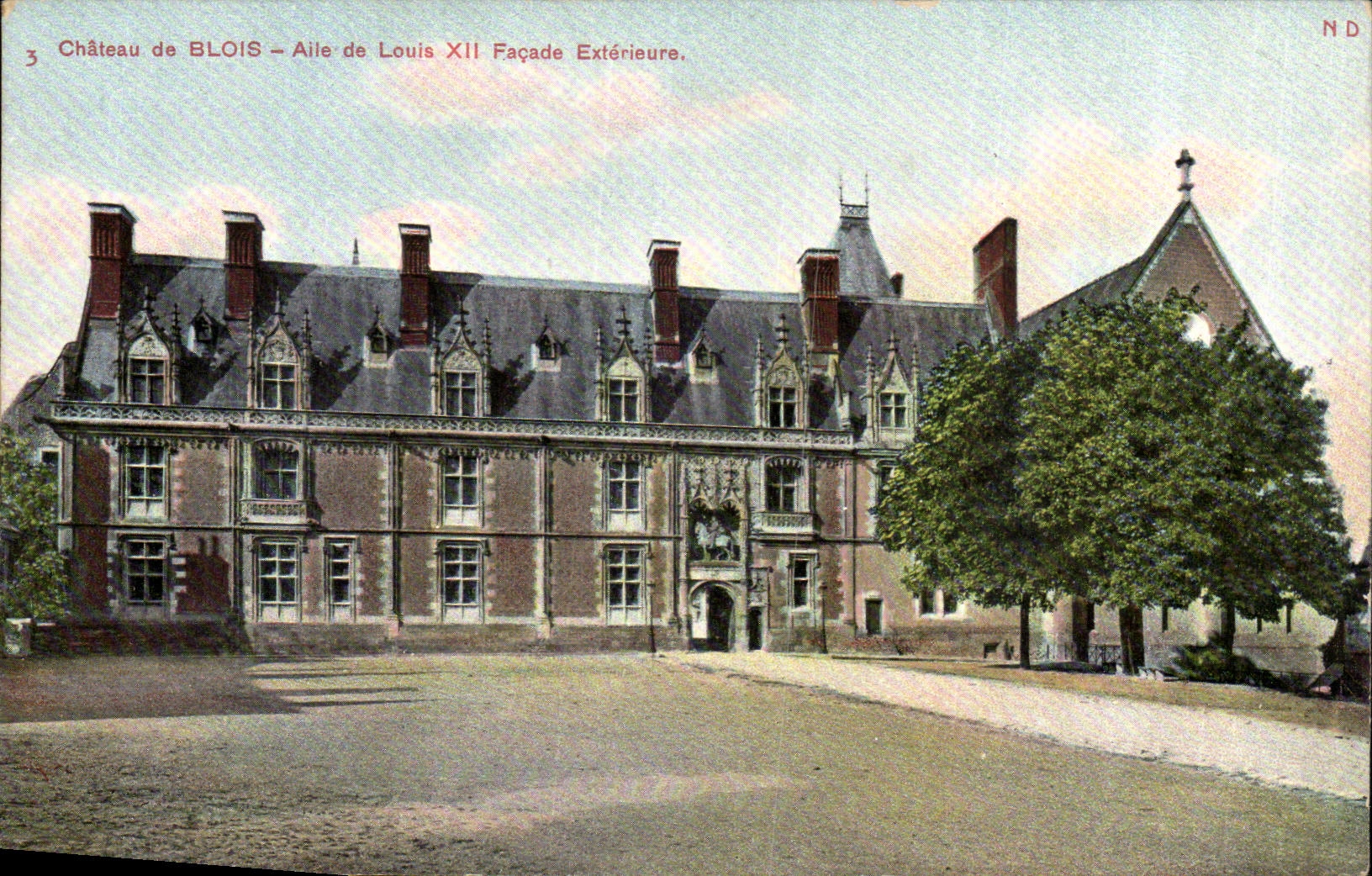 Blois CPA Aile de Louis XII Facade exterieure