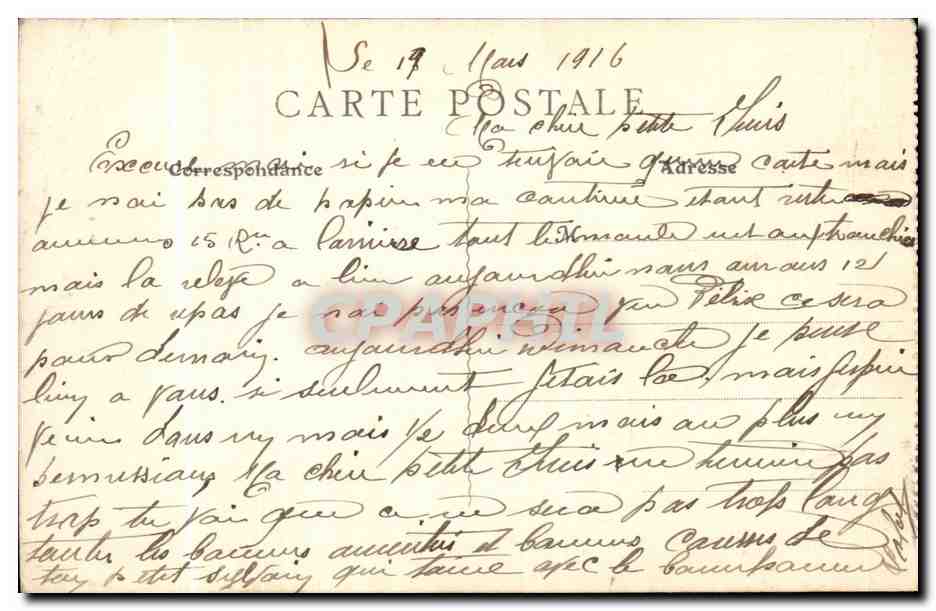 Crépy-en-Valois — Château de Géresme — Le Lac — Genestin — 34 — Rückseite