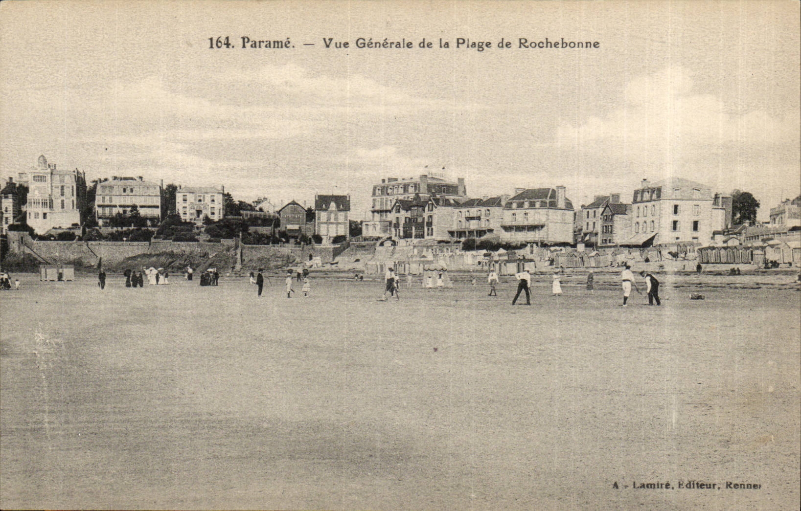 Paramé — Vue Générale de la Plage de Rochebonne — Lamiré, Éditeur, Rennes