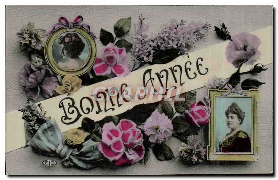 CPA Fantaisie onne annee Femme 