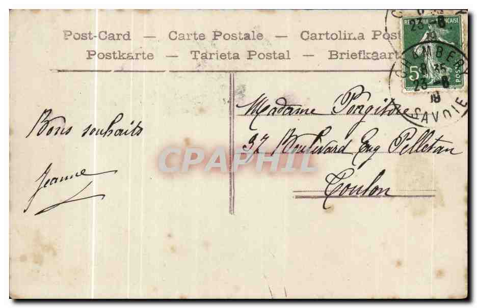 CPA Fantaisie Enfants Bonne fete — Verso