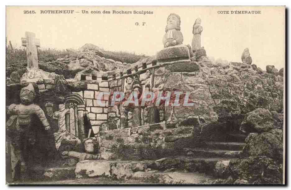 Rotheneuf — Un coin des Rochers Sculptés — G.F. n°2515