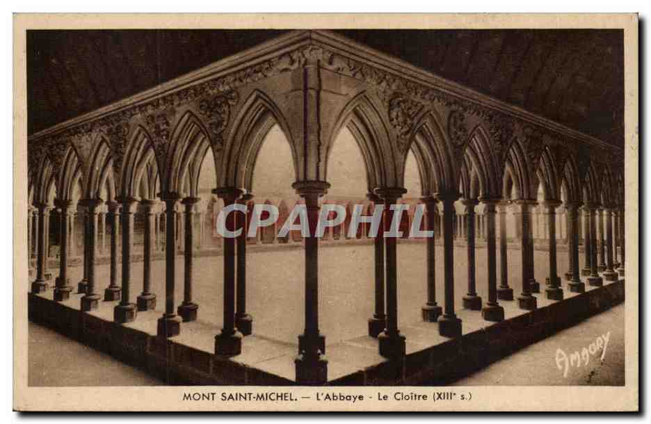 Mont Saint-Michel — Die Abtei - Der Cloister (13. Jahrhundert) — Amgouey