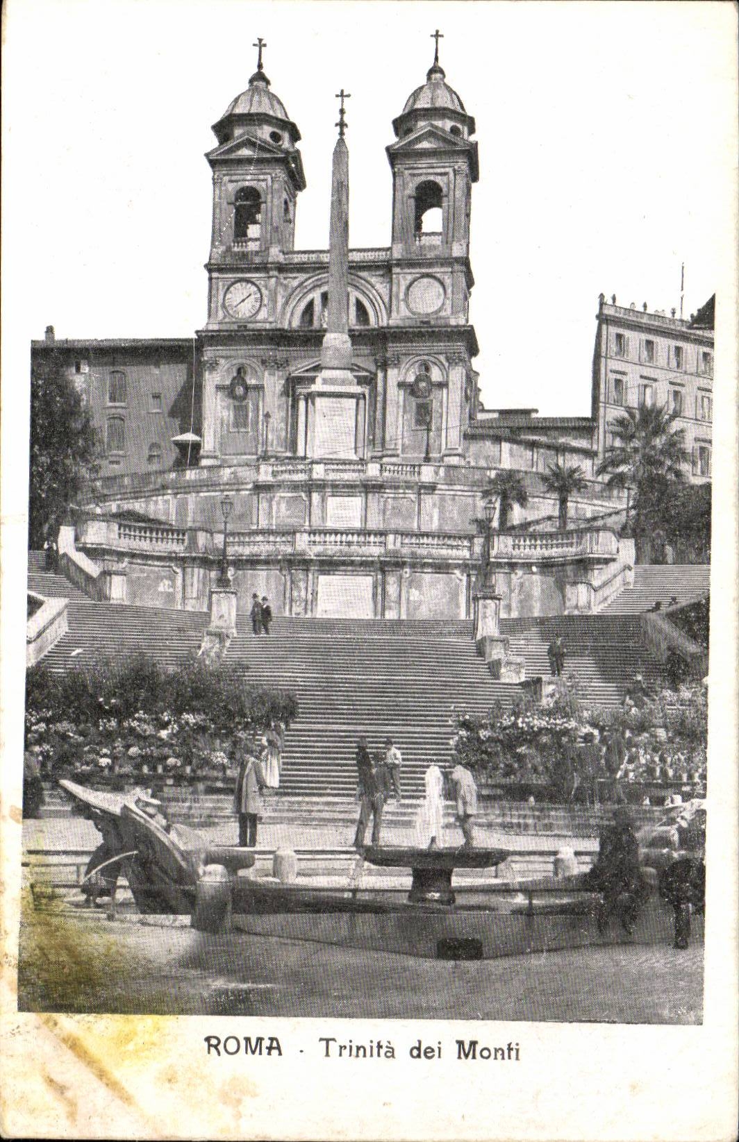 Italie Italie Roma CPA TRinite dei Monti