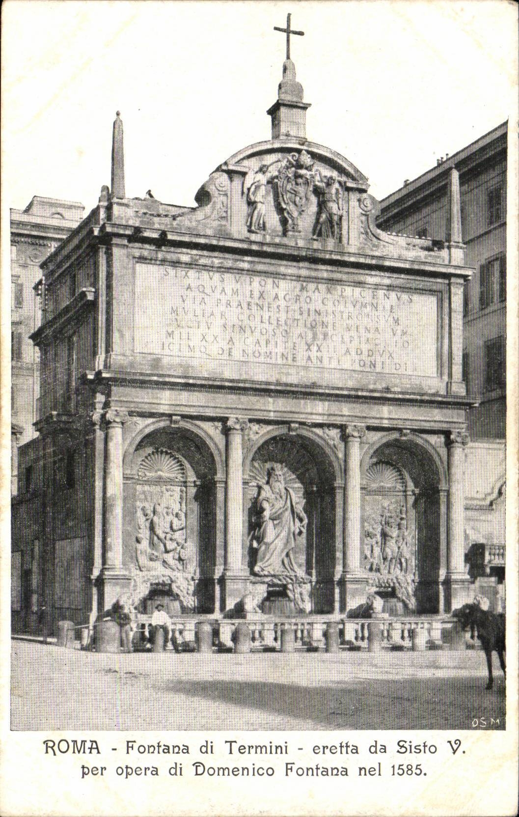Italie Italie Roma CPA Fontana di Termini eretta da Sisto V per opera di Domenico Fontana nel 1585