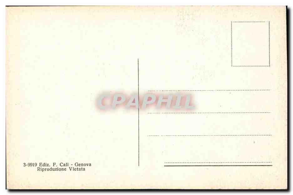 Italie Italie Genova CPA Villetta di Negro La Cascata — Rückseite