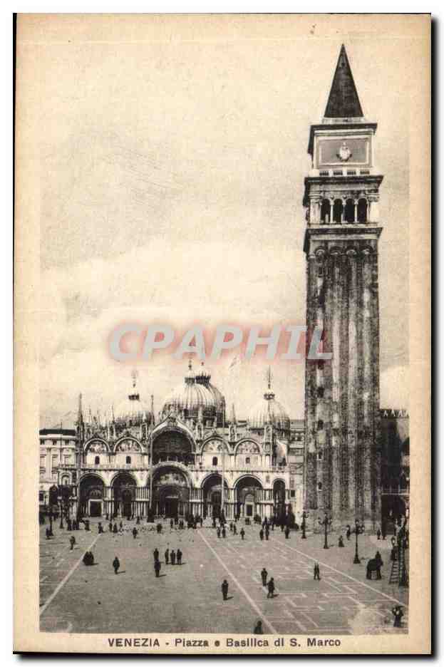 Italie Italie Venezia CPA Plazza e Basilica di S Marco