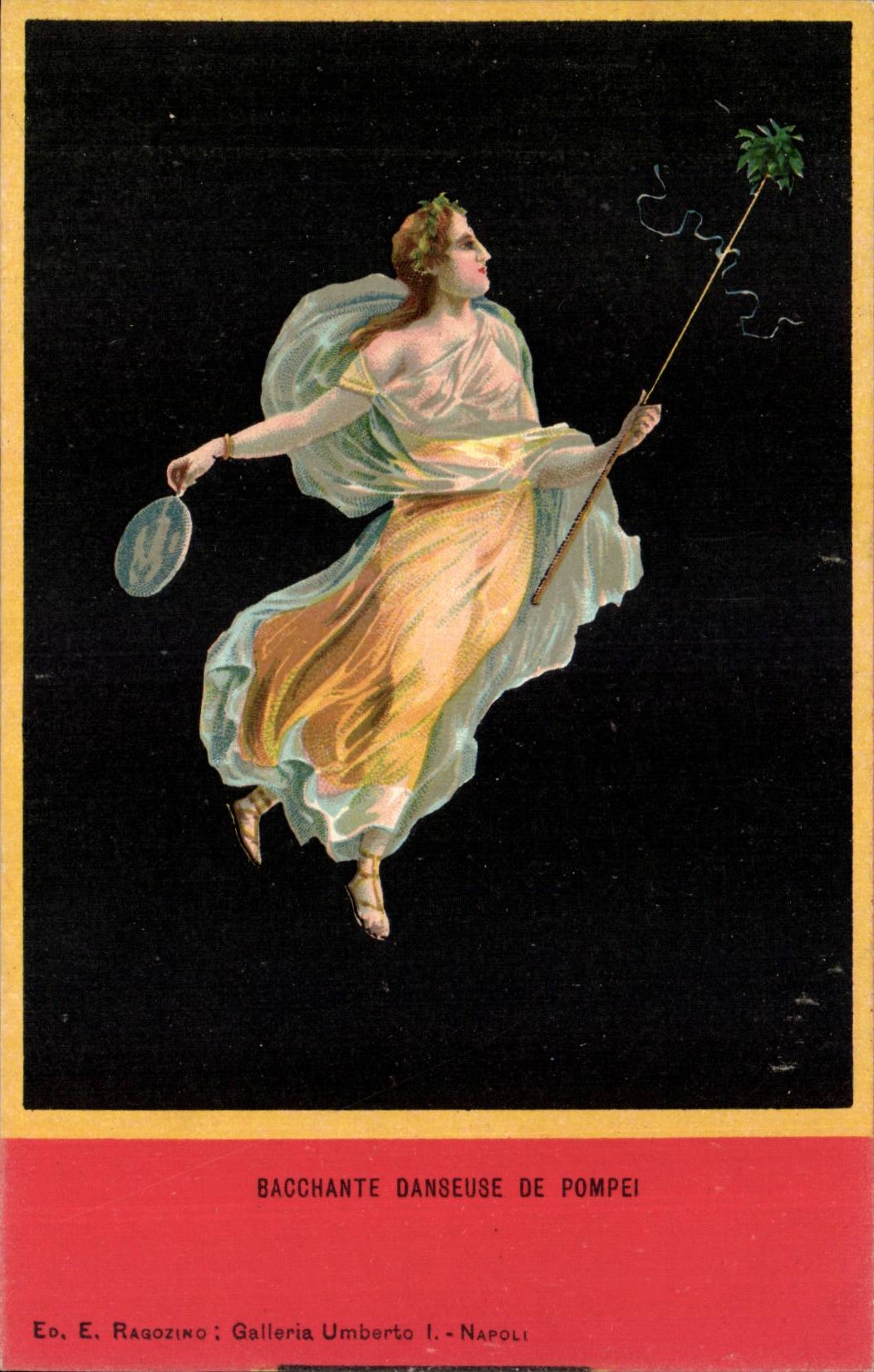 Italie Italie Torino CPA Bacchante Danseuse de Pompei