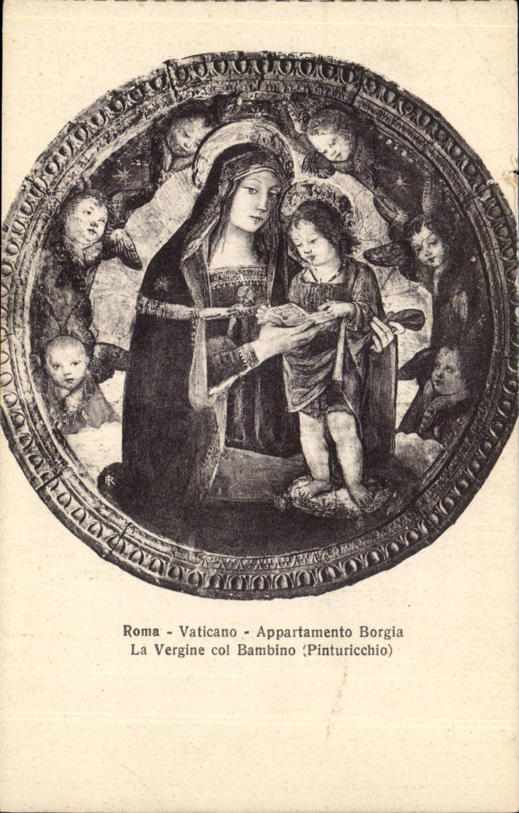 Italie Italie Roma CPA Vaticano Appartamento Borgia La Vergine col Bambino (Pinturicchio)