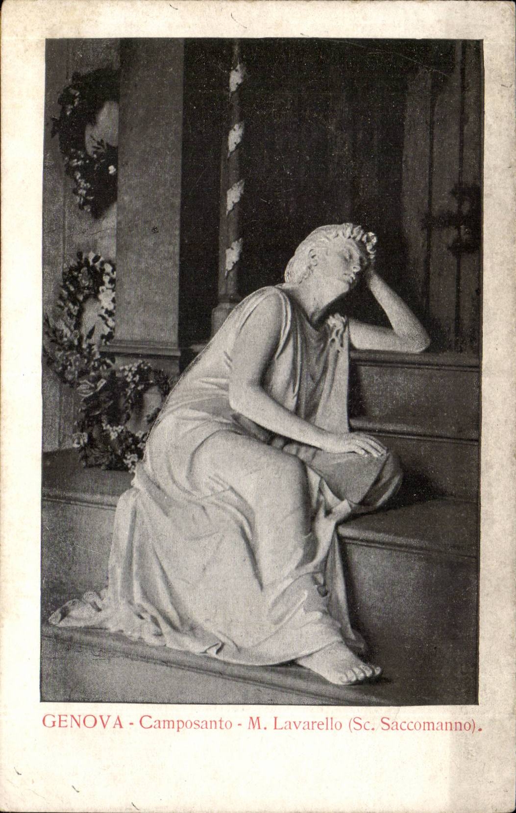 Genova - Camposanto - Statue de M. Lavarello (Sc. Saccomanno)