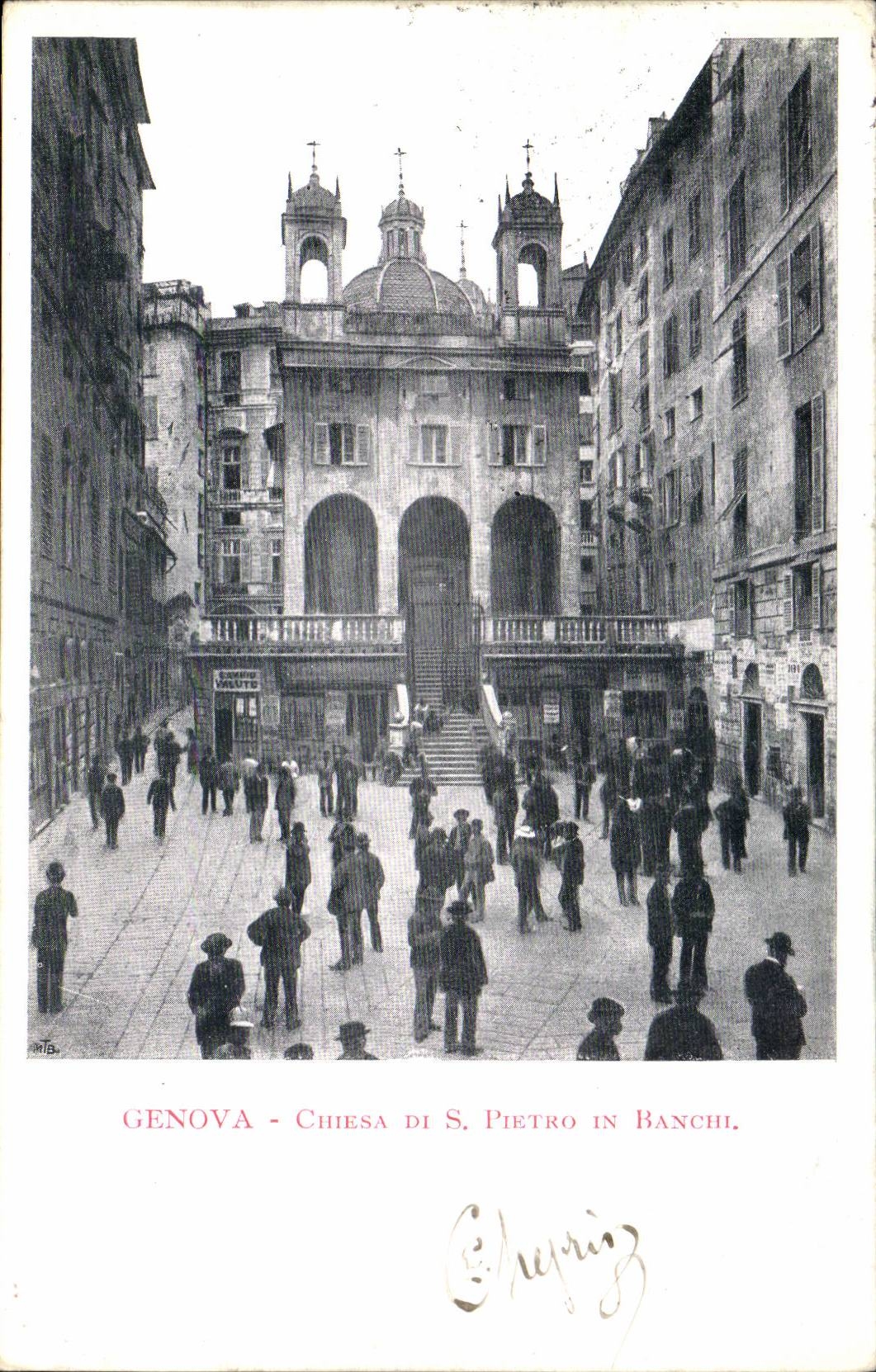 Italie Italia Genova CPA Chiesa di S Pietro in Banchi
