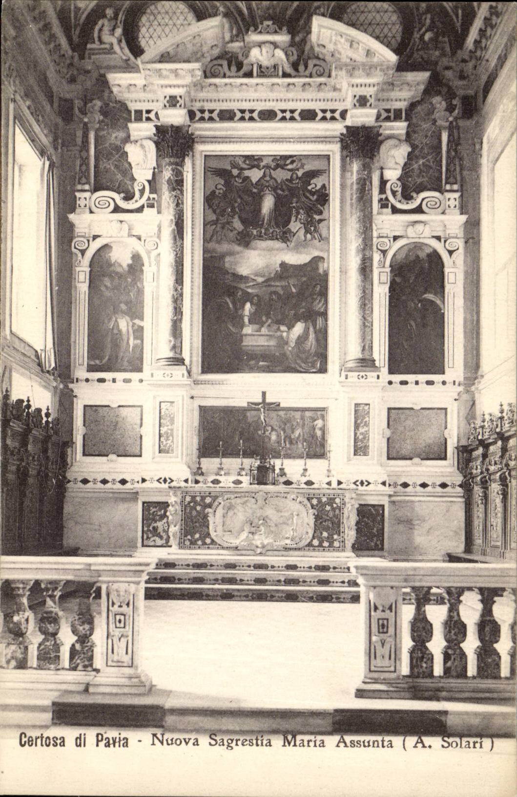 Italie Italia CPA Certosa di pavia Tomba Nuova Sagrestia Maria Assunta (A Solari)