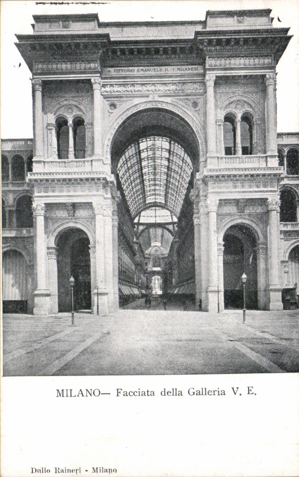 Italie Italia Milano CPA Facciata della Galleria 