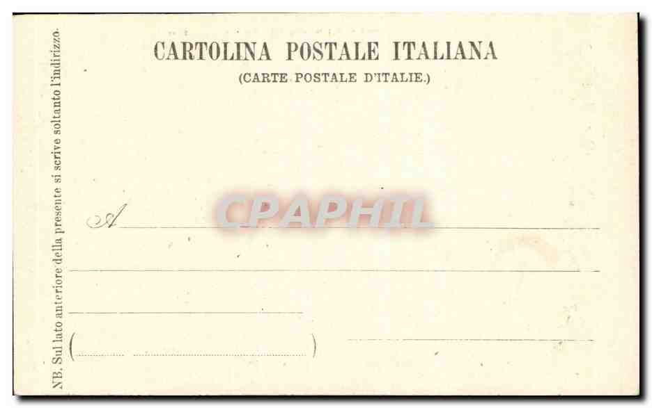 Italie Italia Tivoli CPA La Gran Cascata — Rückseite