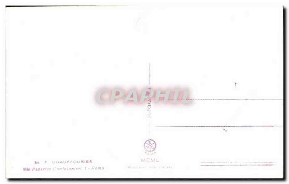 Italie Italia Roma CPA M Magionale Romano — Rückseite