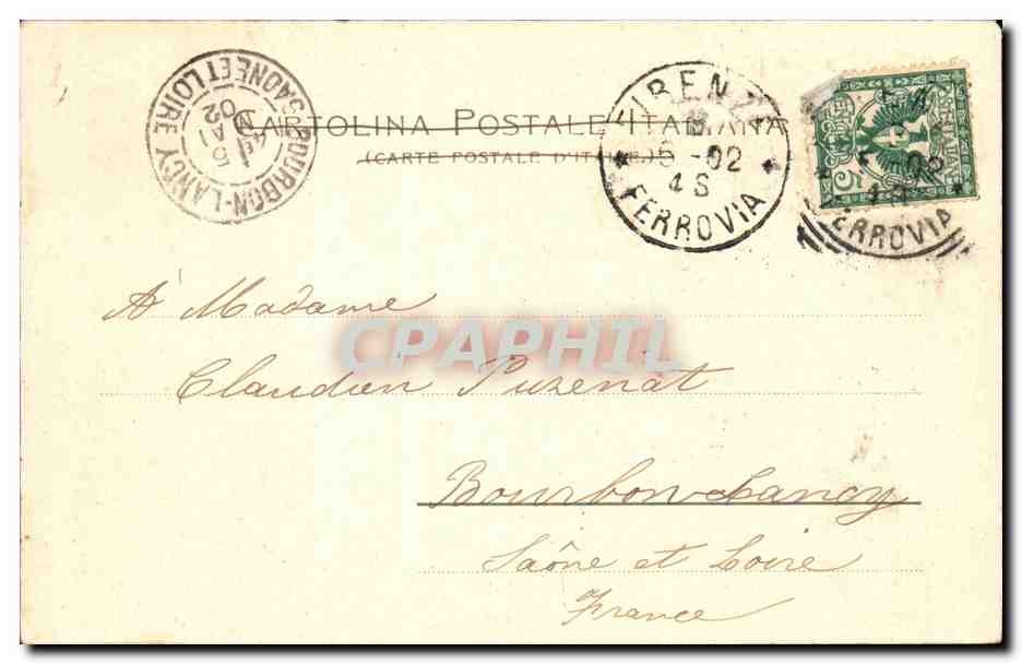 Italie Italia Firenze CPA Argi du triomfo di Francesco di lorena — Verso