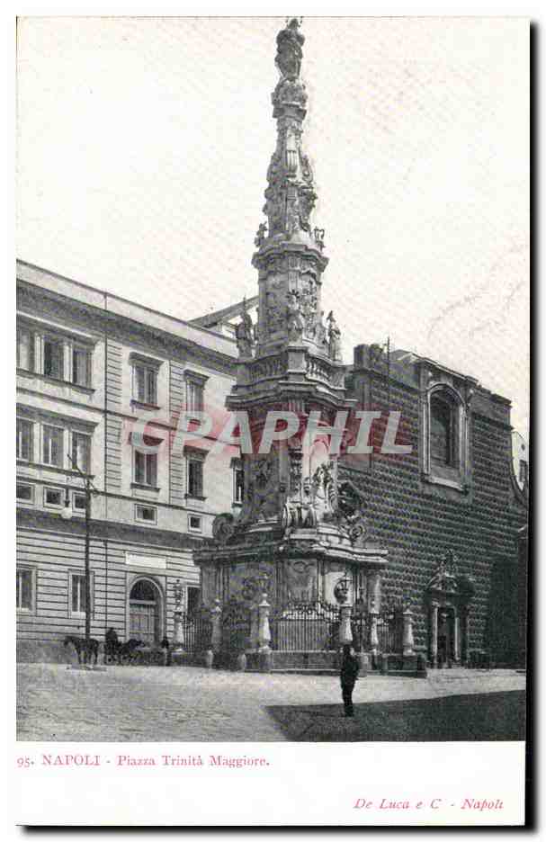 Italie Italia Napoli CPA Piazza TRinita Maggiore
