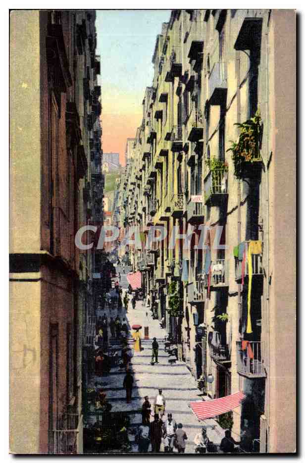 Italie Italia Napoli CPA Gradoni di Chiaia