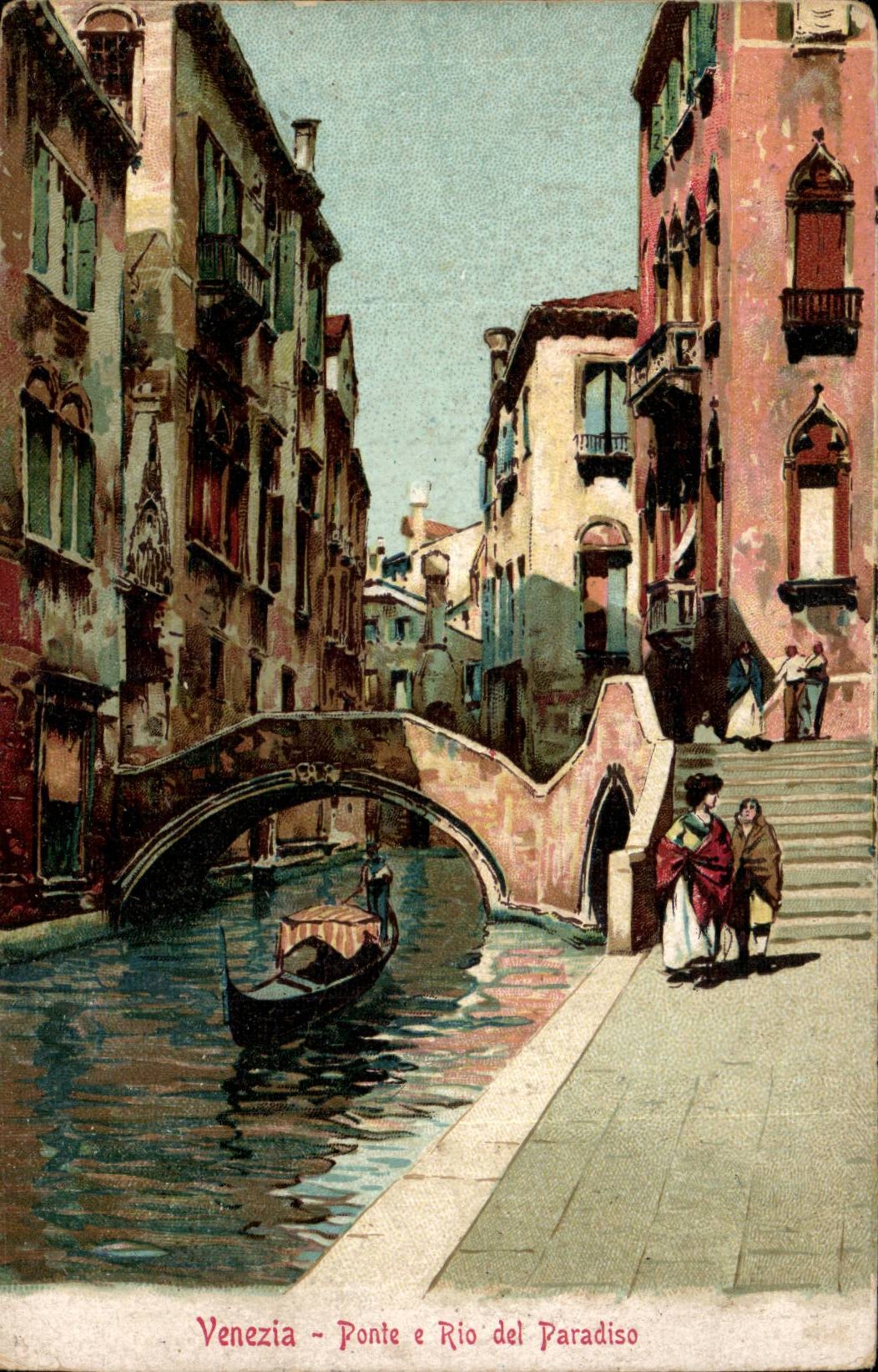 Italie Italia Veneazia CPA Ponte e Rio del PAradiso