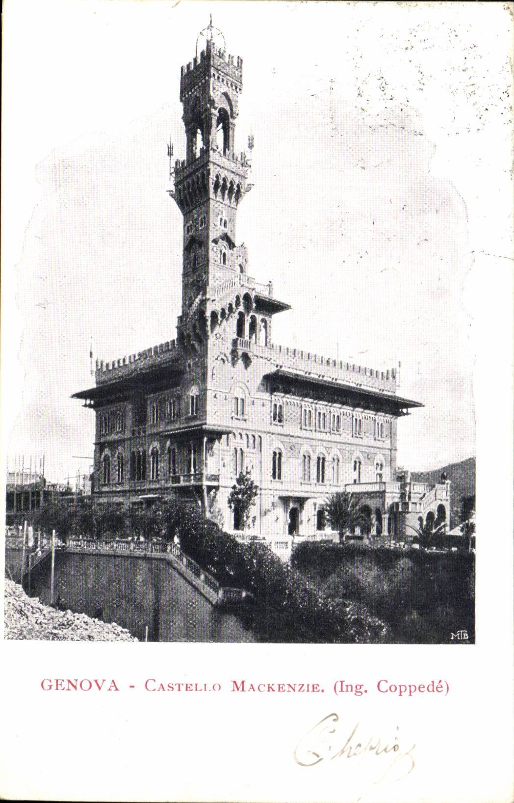 Italie Italia Genova CPA Casteloo Mackenzie (Ing Coppede)