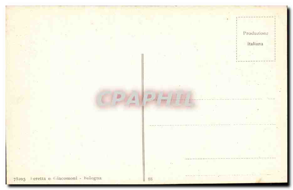 Italie Italia Bologna CPA Via Indipendenza — Rückseite