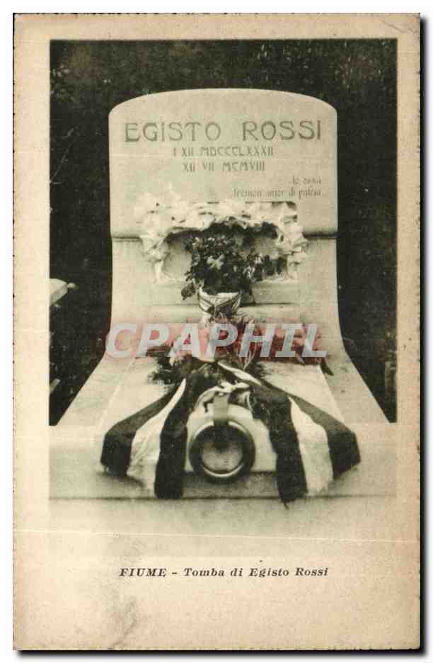 Italie Italia Fiume CPA Tomba di Egliso Rossi