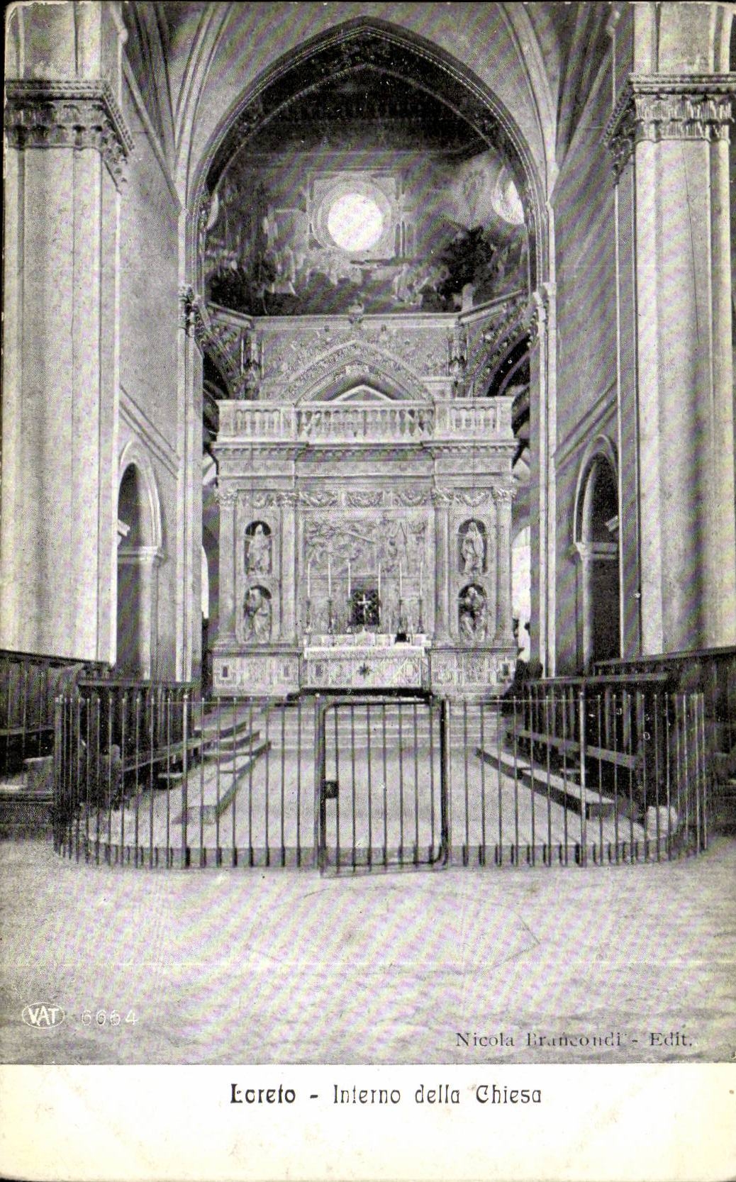 Italie Italia Loreto CPA Interno della Chiesa