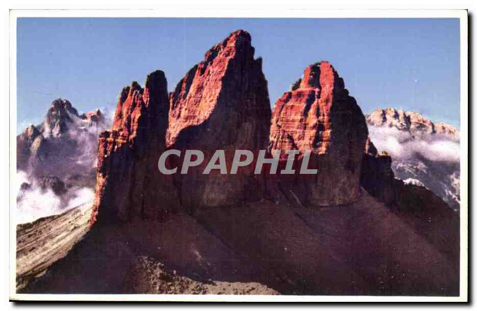 Italie - Italia - Dolomiti - Tre Cime di Lavaredo m 2881 - CPA 