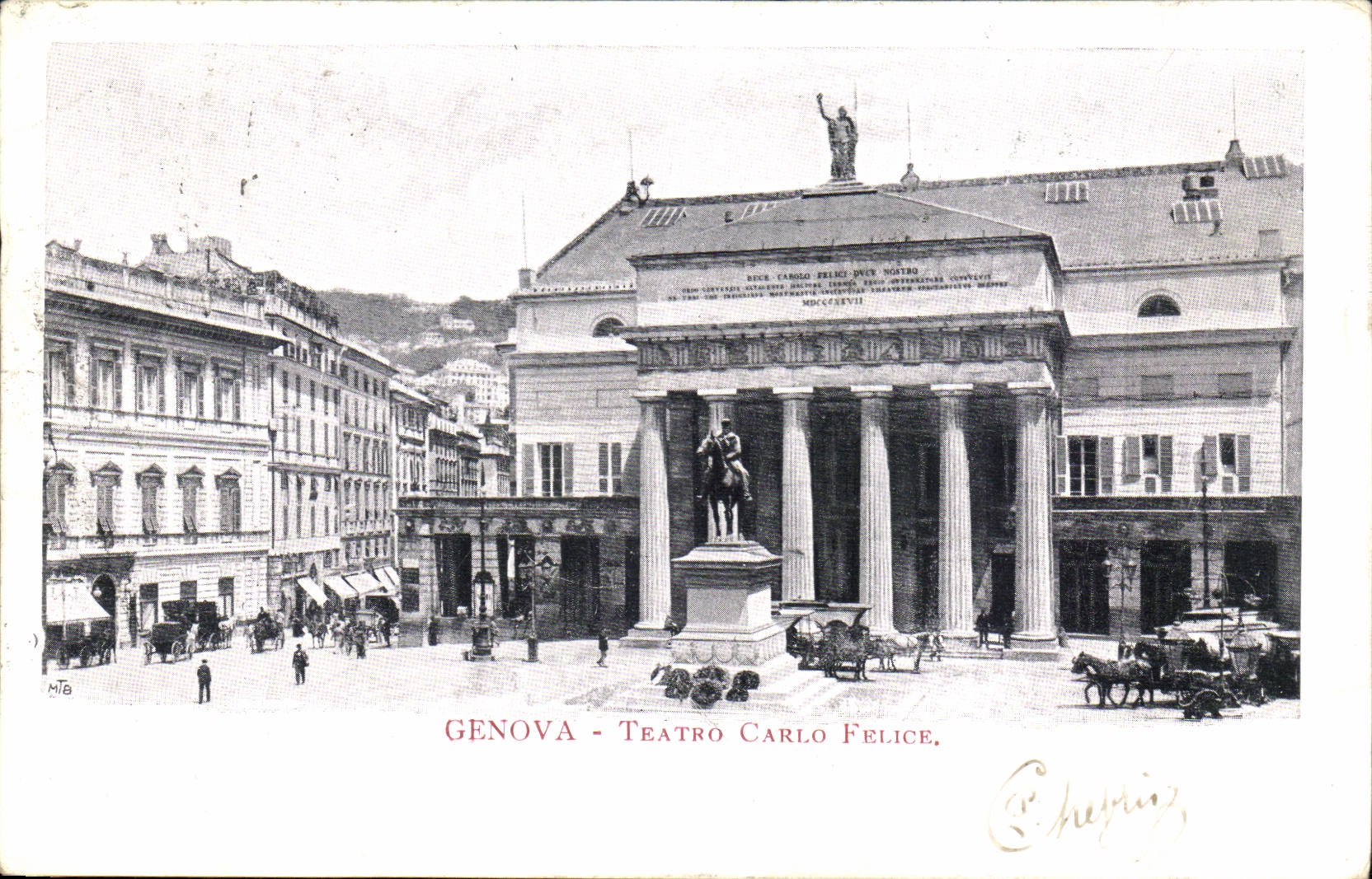 Italie - Italia - Genova - Genoa - Teatro Carlo Felice - CPA 