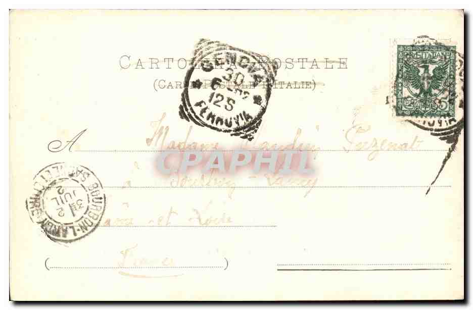 Italie - Italia - Genova - Genoa - Teatro Carlo Felice - CPA  — Rückseite