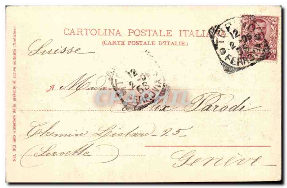 Italie - Italia - Torino - Turin - Lungo Po - CPA  — Rückseite