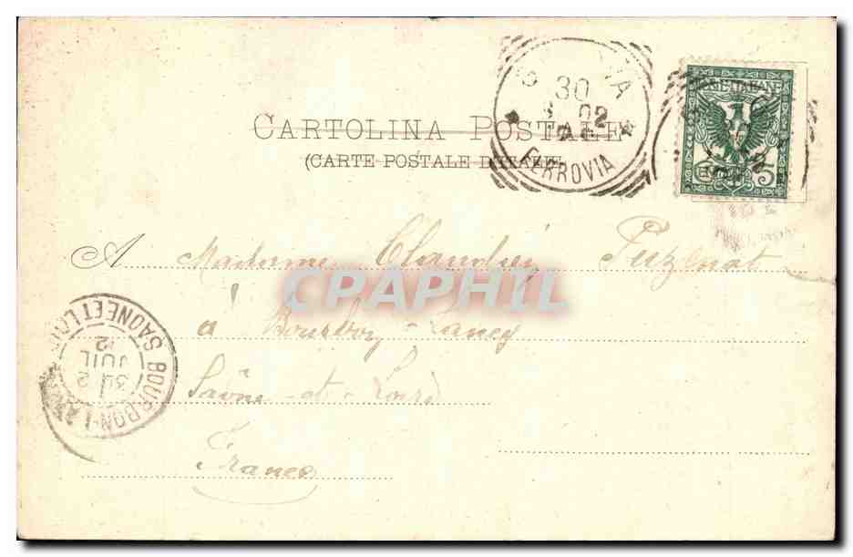 Italie - Italia - Genova - Genoa - Piazza Fontane Morose - CPA  — Rückseite