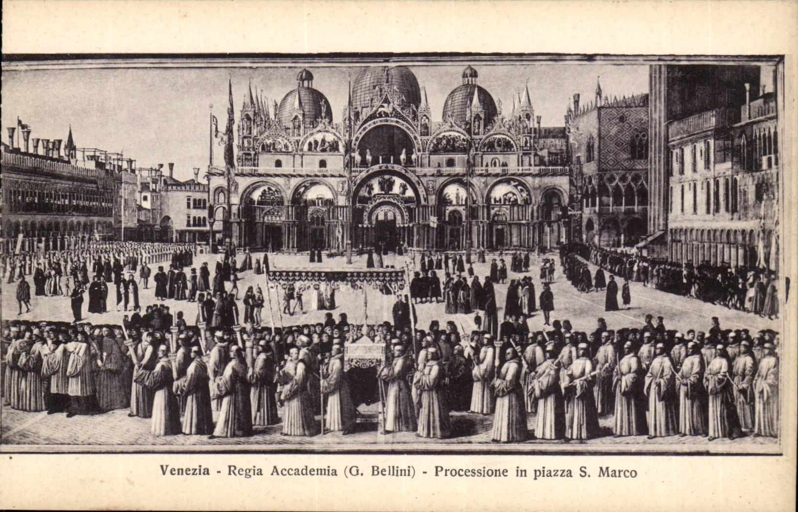 Italie - Italia - Venezia - Venice - Regia Academia - Processione in Piazza S Marco CPA 