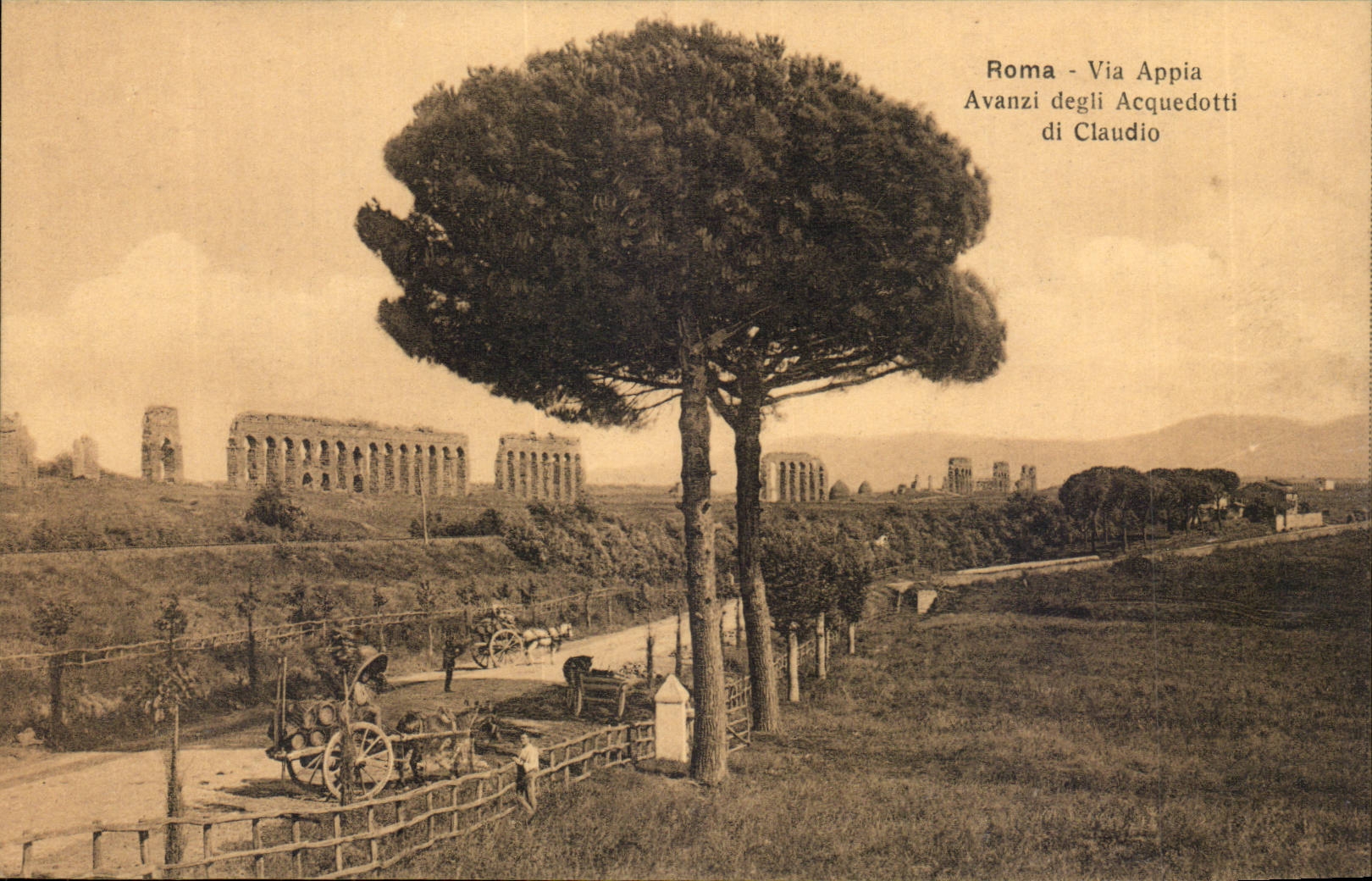 Italie - Italia - Roma - Rome - Via Appia Avanzi degli Acquedotti di Claudio CPA 