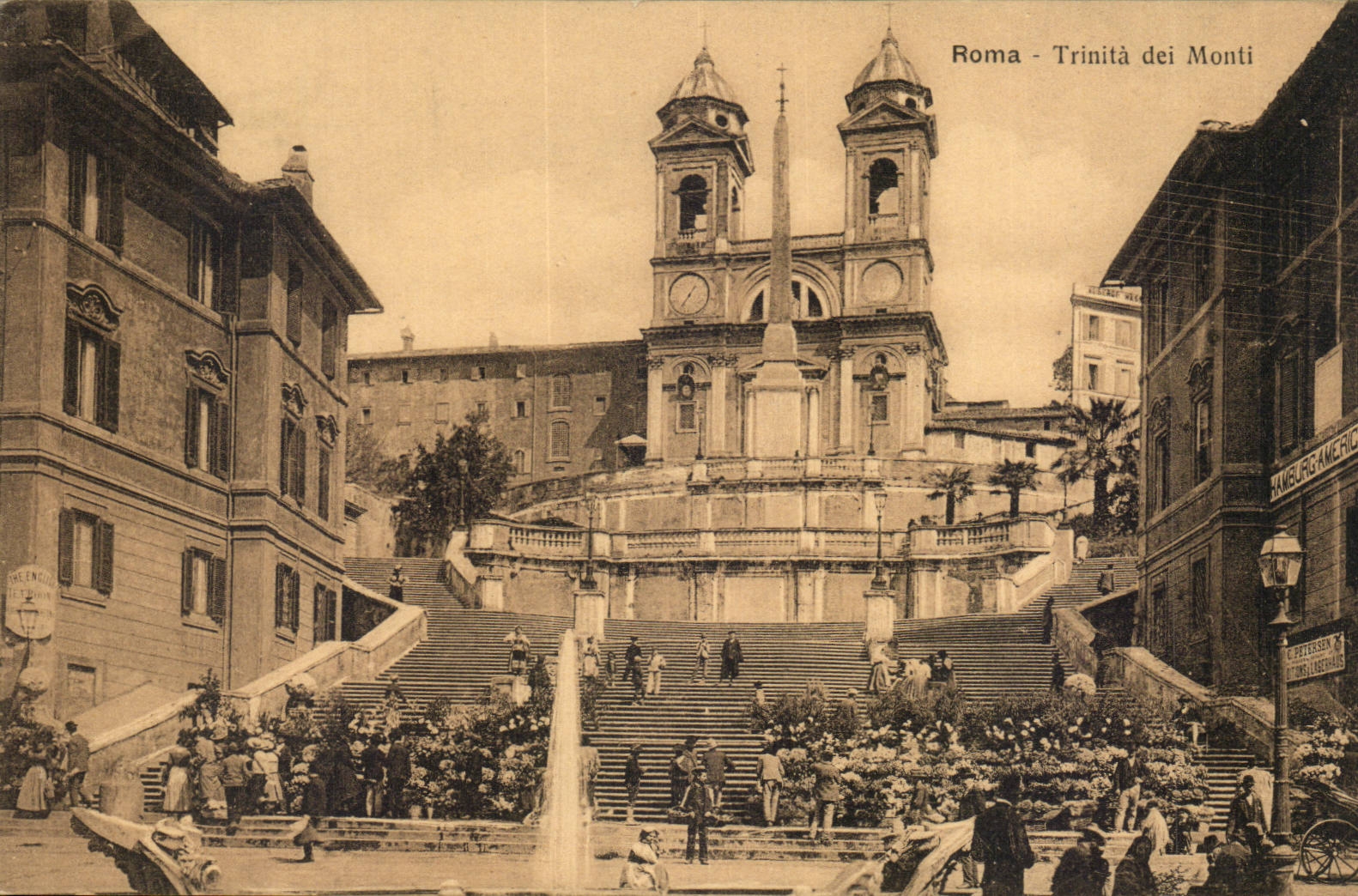 Italie - Italia - Roma - Rome - Trinita dei Monti CPA 