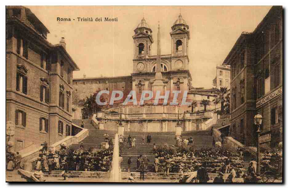 Italie - Italia - Roma - Rome - Trinita dei Monti CPA 