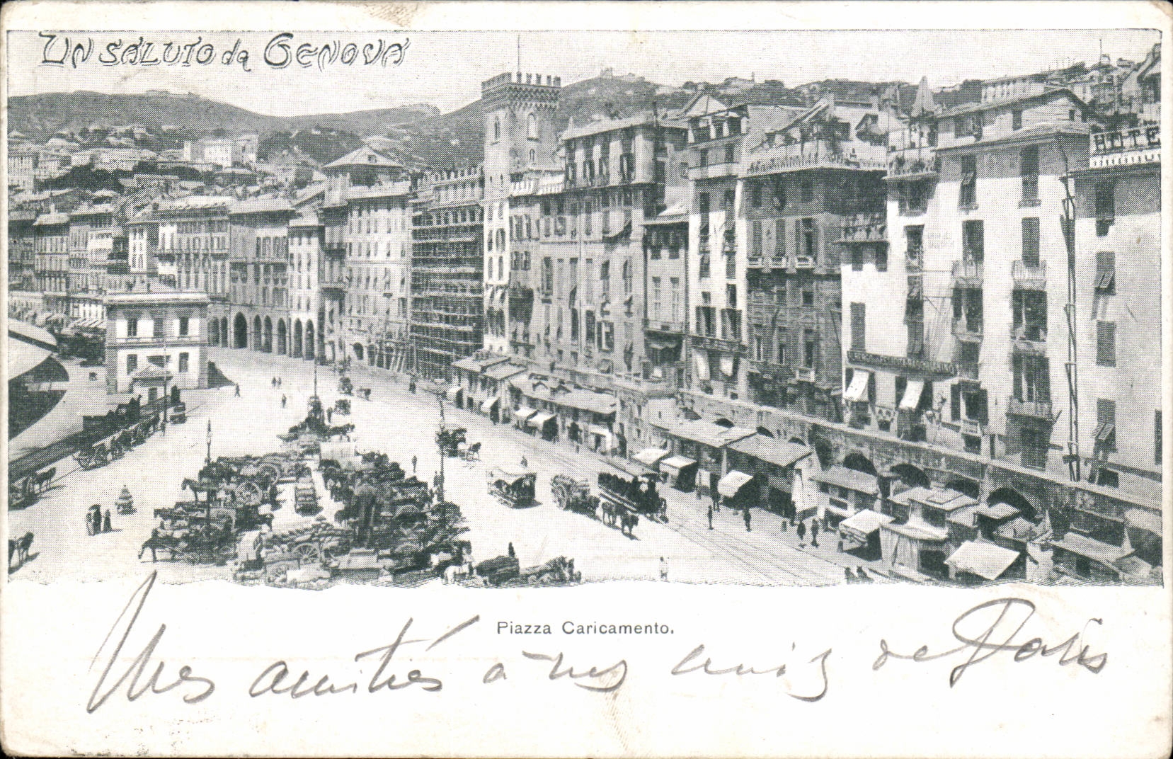 Italie - Italia - Genova - Genoa - Genes - Un saluto CPA 