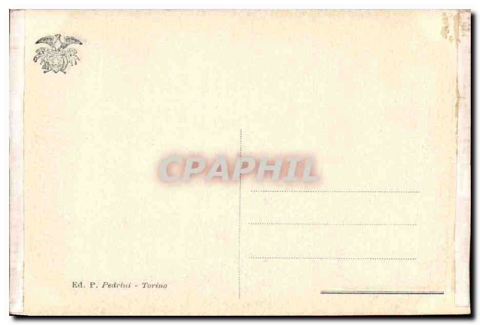 Italie - Italia - dalla Punta dell'imponente Chamberton presso Cesana orinese - CPA  — Rückseite