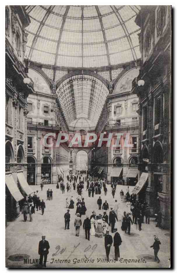 Italie Italia Milano CPA Galleria Vittorio Emanuele