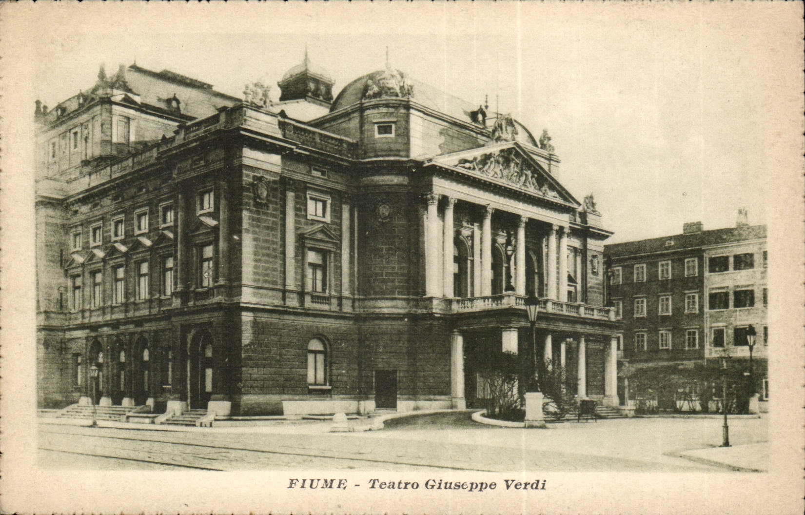 Italie Italia Fiume CPA Teatro Giuseppe Verdi