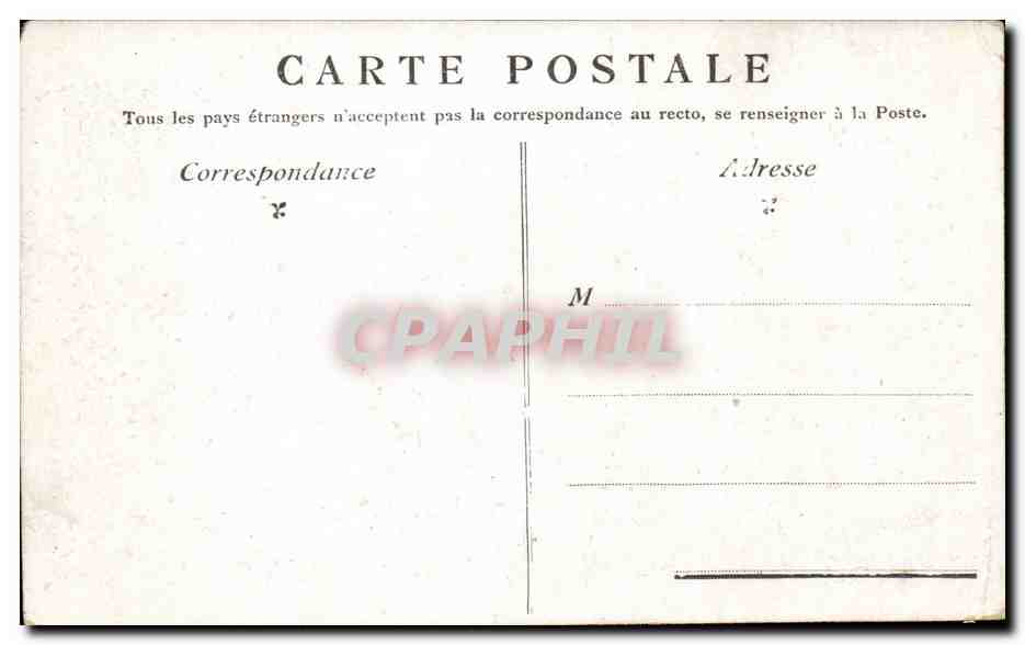 Italie Italia Venise CPA Saint MArc — Rückseite