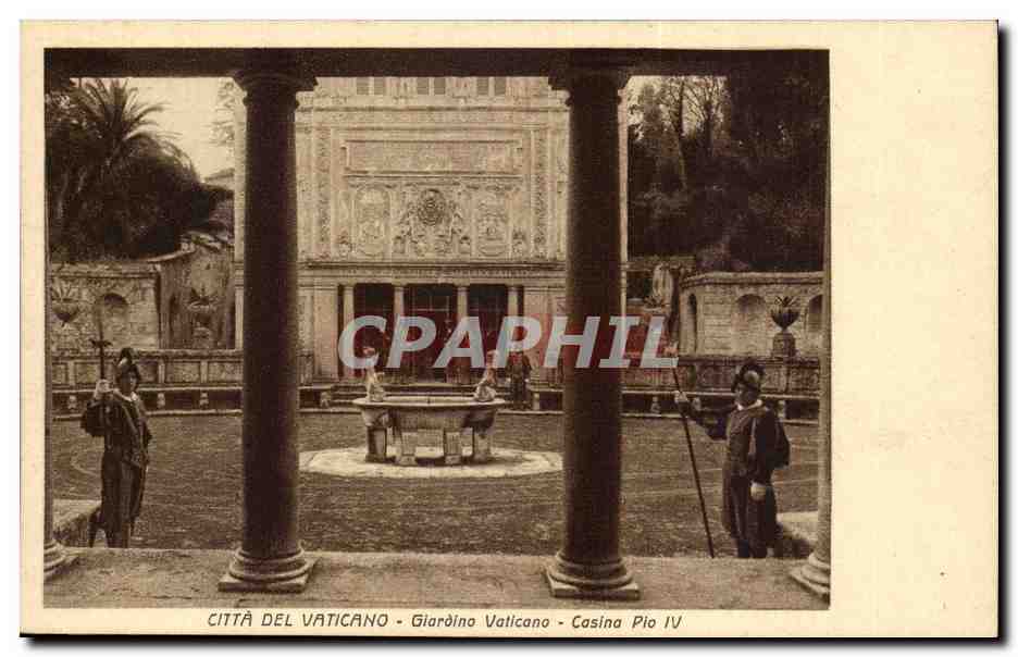 Italie Italia Roma CPA Citta del Vaticano Giardino Vaticano Casina Pia V