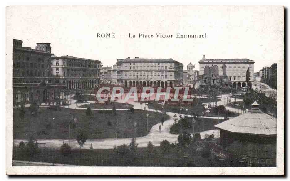 talie Italia Roma CPA Rome la place Victor Emmanuel