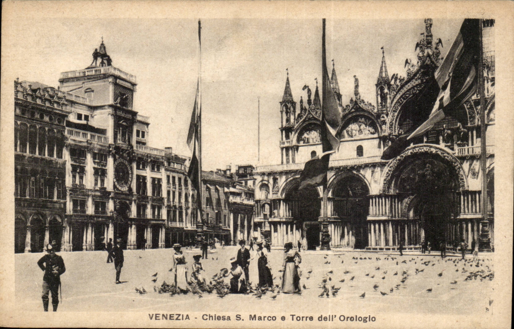 Italie Italia Venezia CPA Chiesa S MArco e Torre dell Orologio